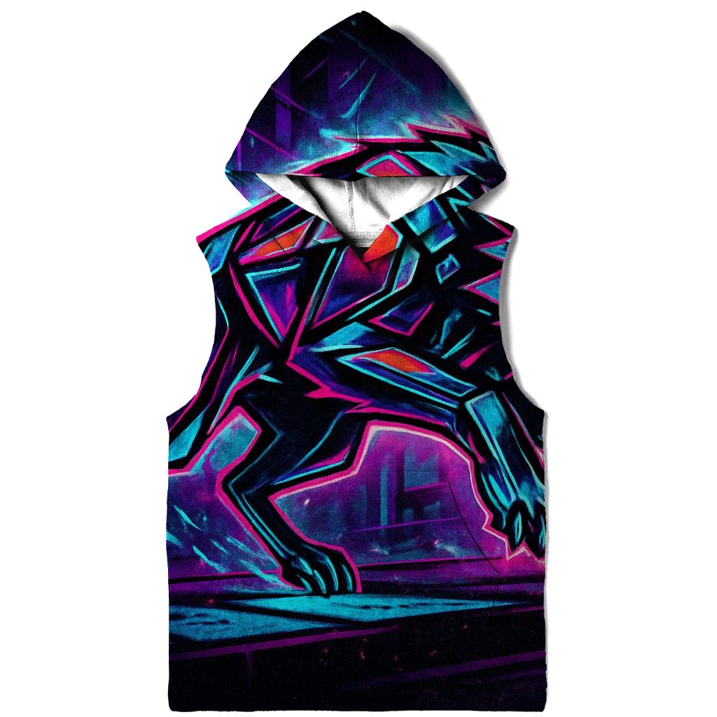 Neon Rift Streetrunner Wolf pullover hoodies