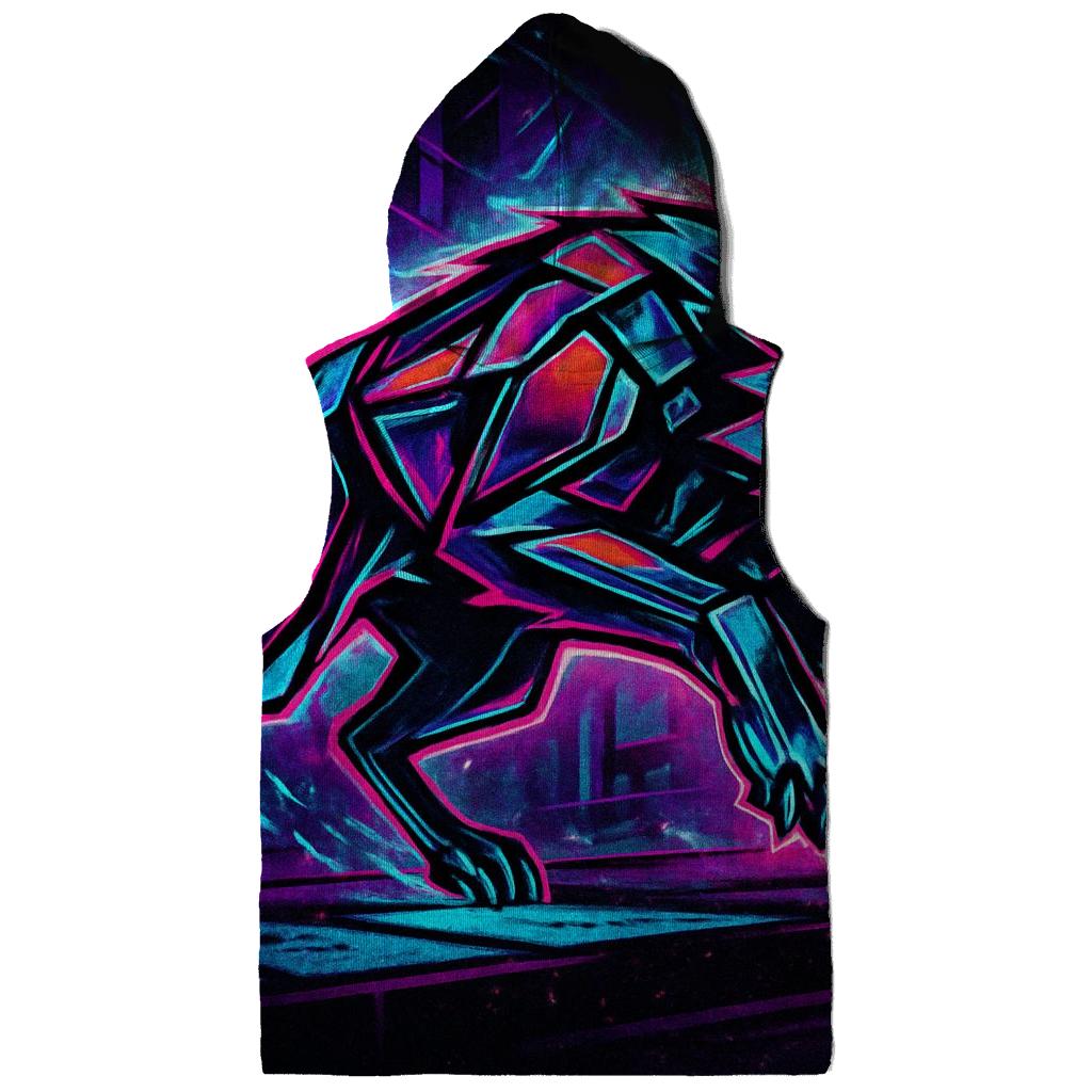 Neon Rift Streetrunner Wolf pullover hoodies