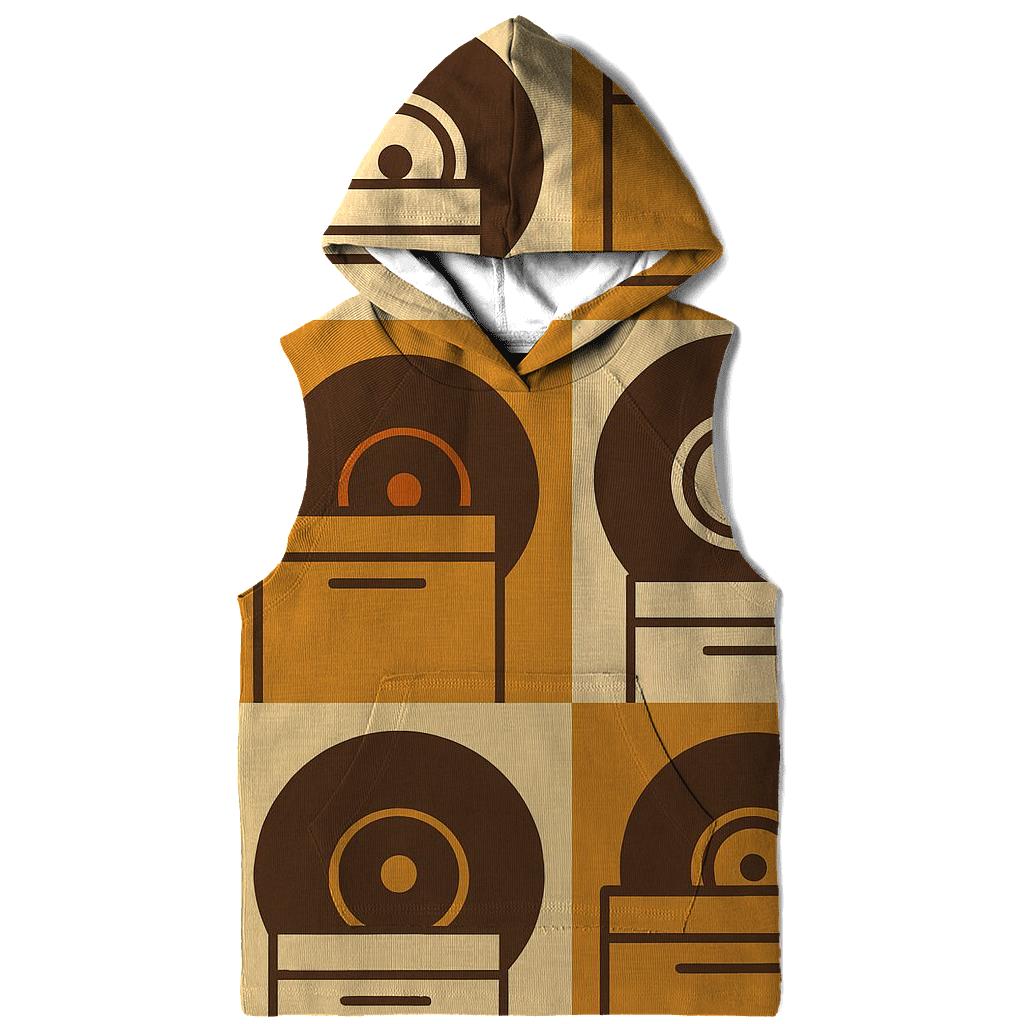 Earth Tone Record Crate Pattern hoodie trends