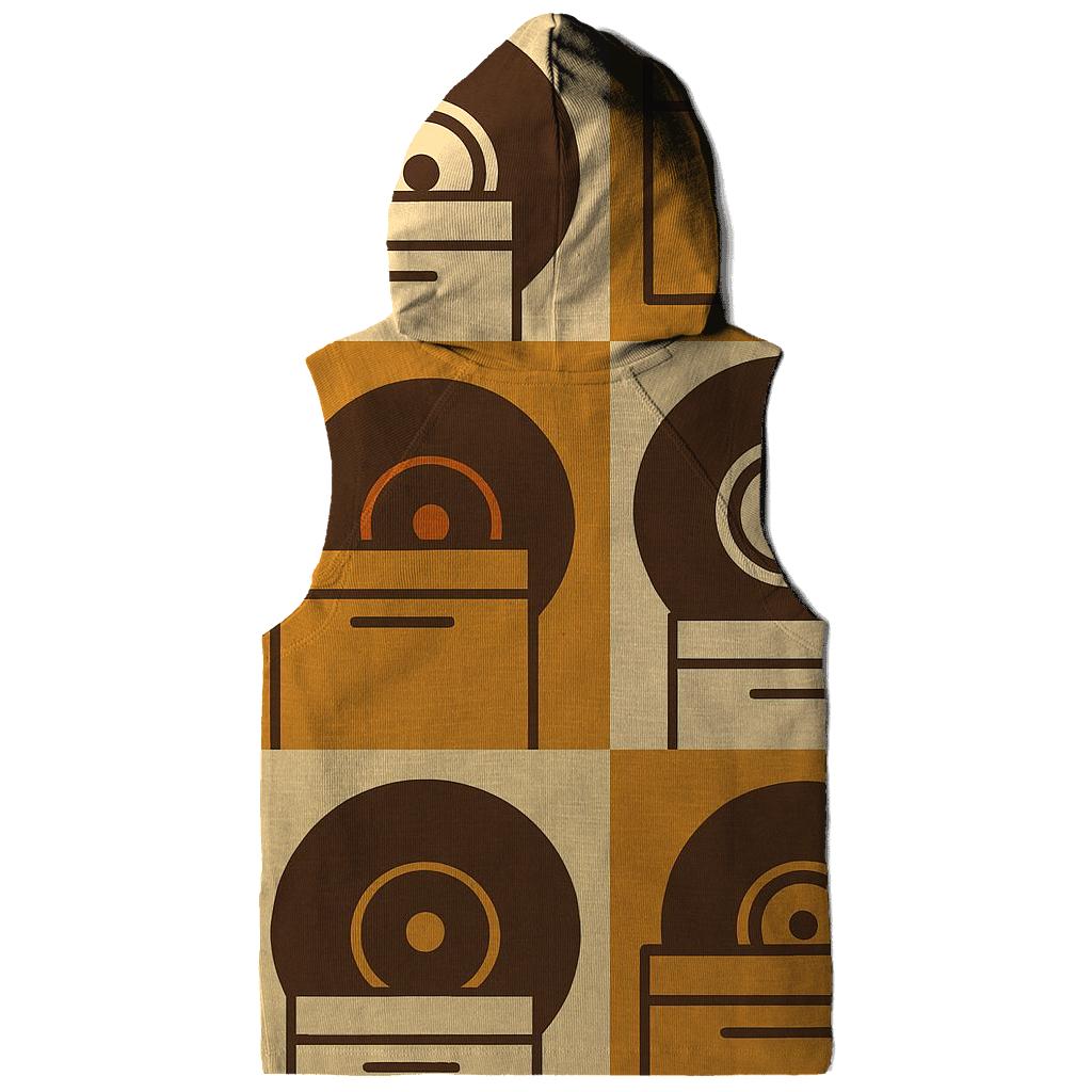 Earth Tone Record Crate Pattern hoodie trends