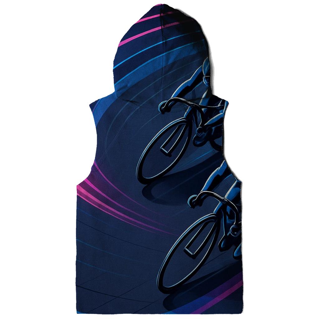 Neon Velodrome Night Pursuit embroidered hoodies