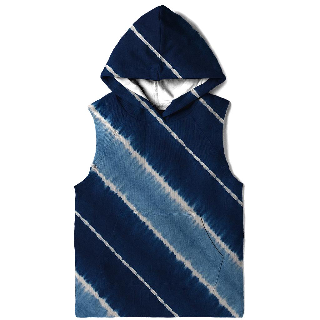 Indigo Arashi Meteor Diagonals pullover hoodies