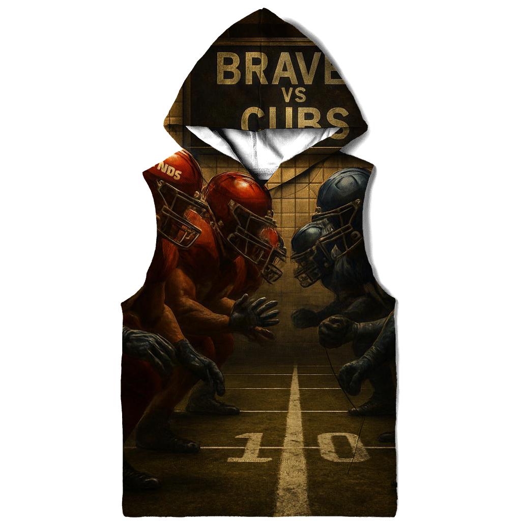 Subway Tunnel Huddle Break Showdown embroidered hoodies