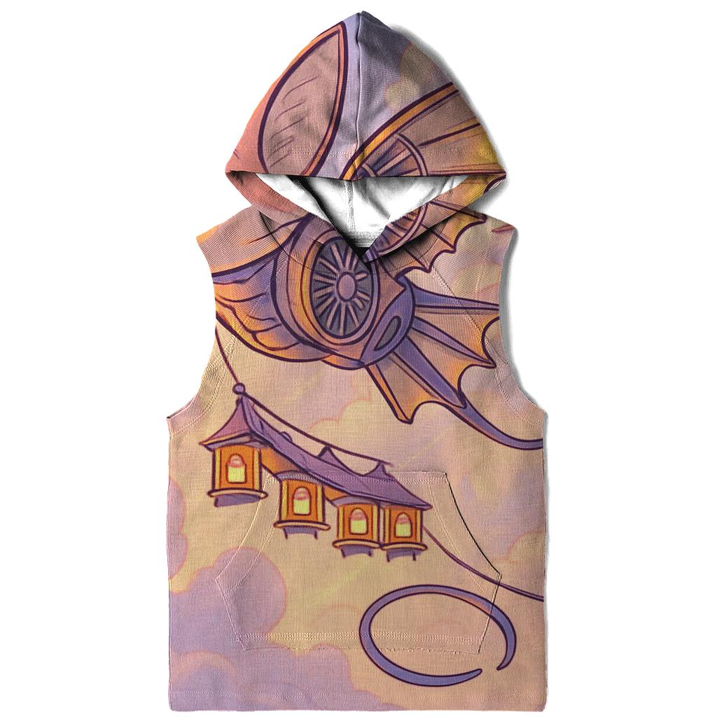 Kite Engine Over The Cloud Bazaar lightweight hoodies