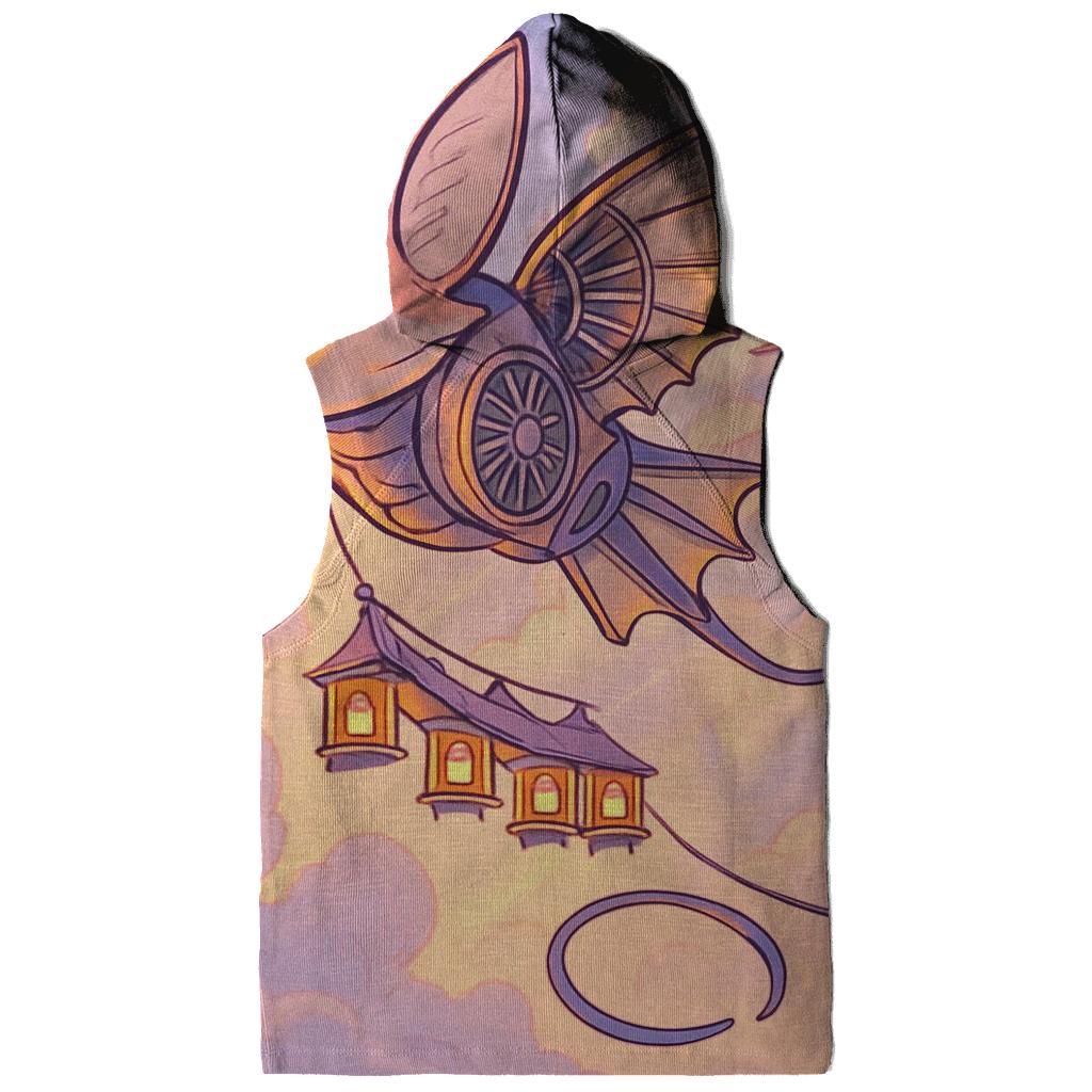 Kite Engine Over The Cloud Bazaar lightweight hoodies