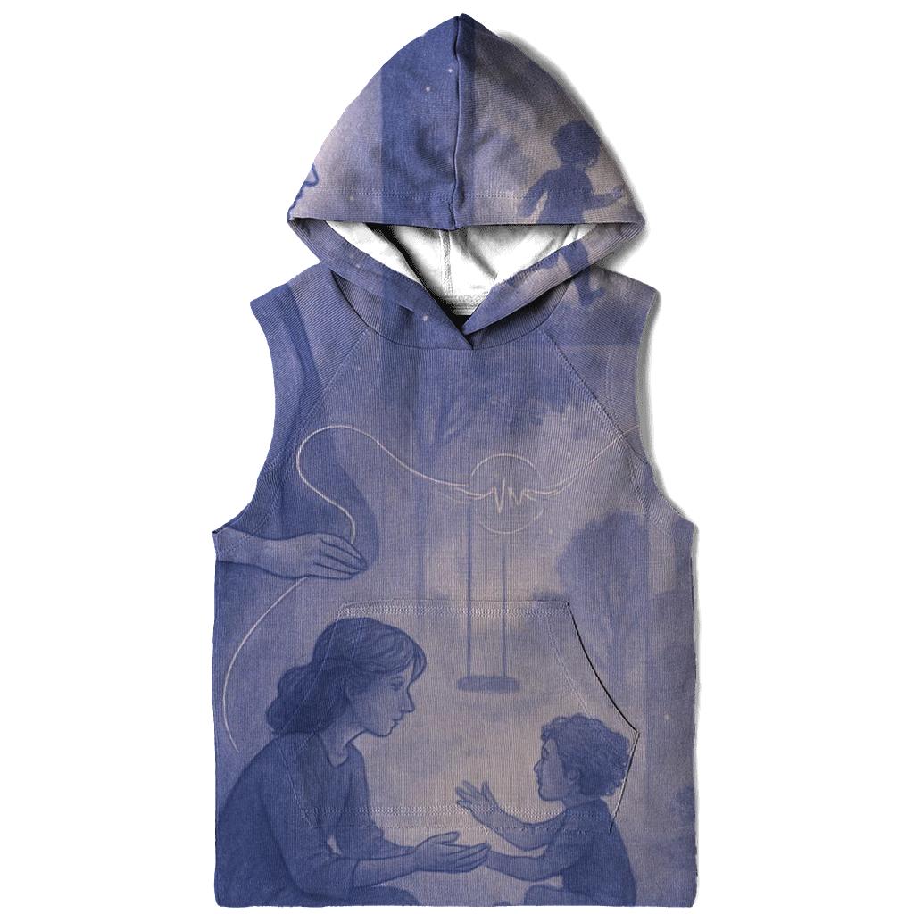 The Invisible Thread That Tethers Two Hearts Across Every Distance embroidered hoodies