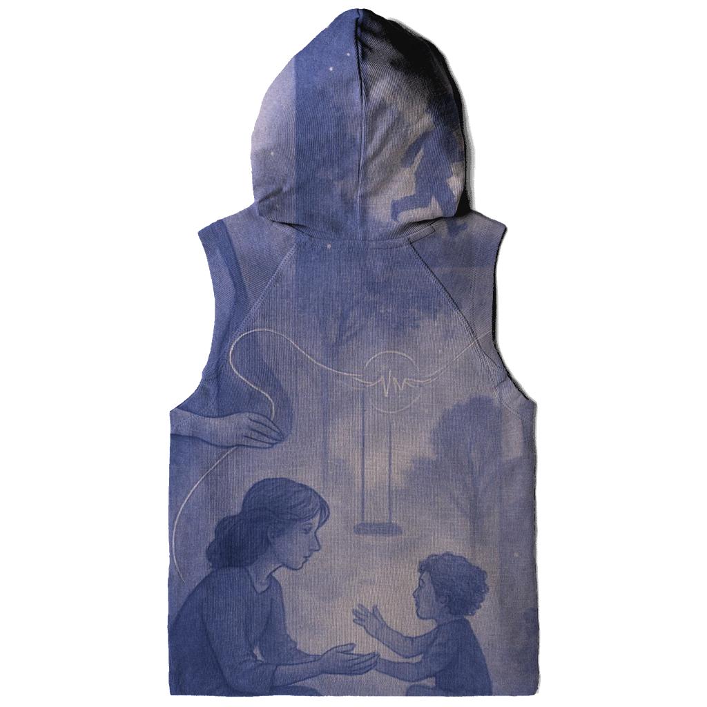 The Invisible Thread That Tethers Two Hearts Across Every Distance embroidered hoodies