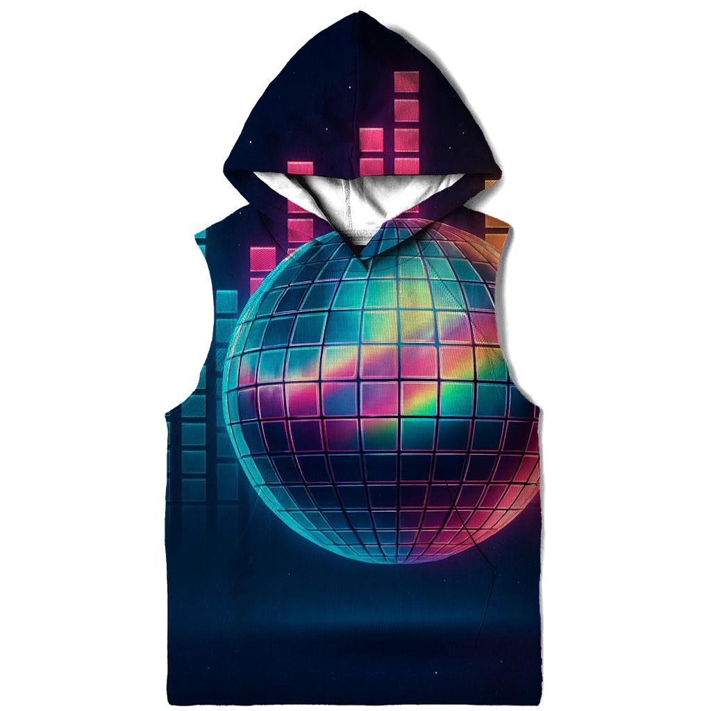 Disco Ball Aurora Grid lightweight hoodies