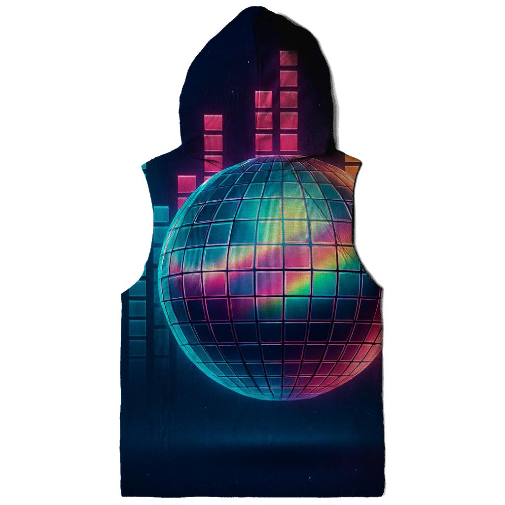 Disco Ball Aurora Grid lightweight hoodies
