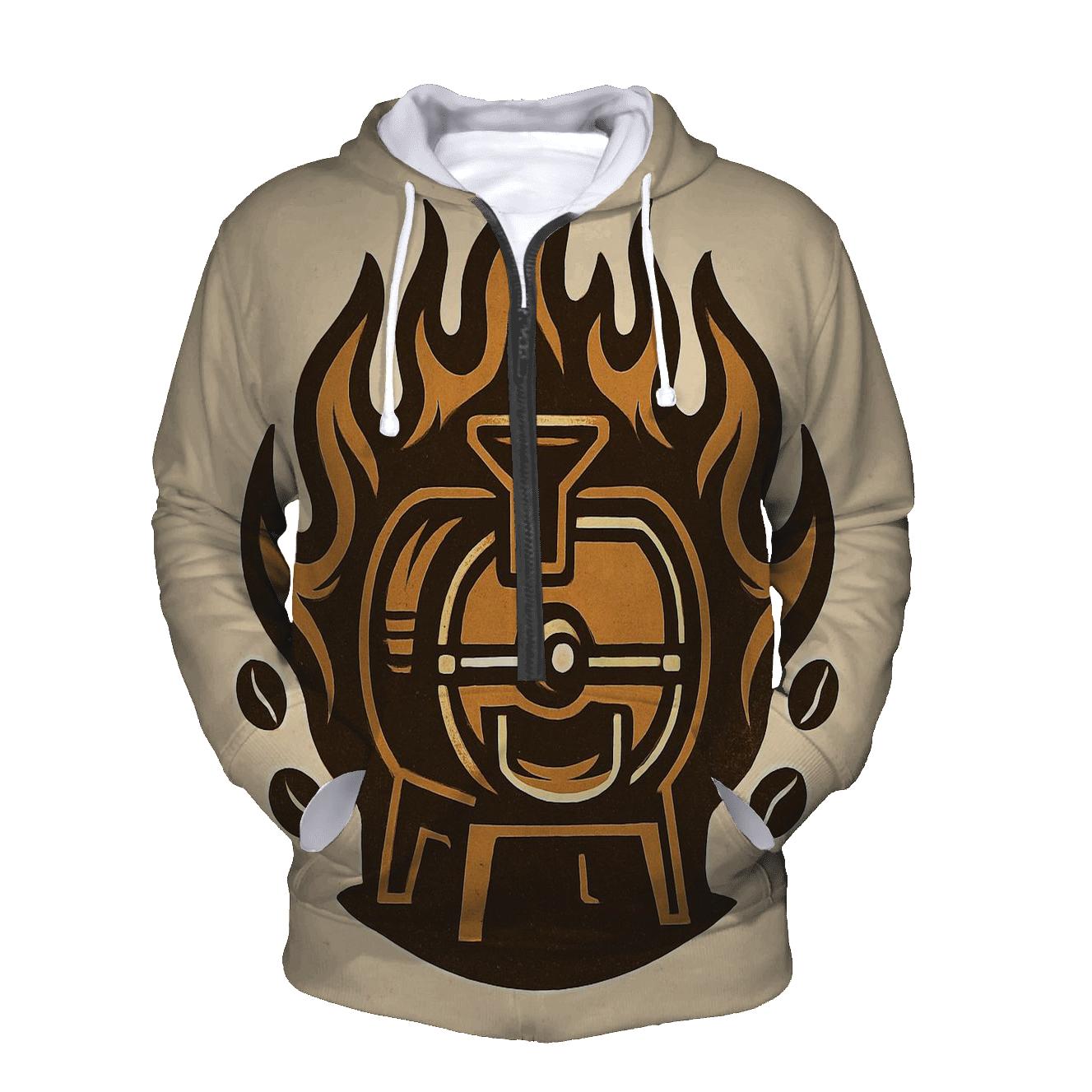 Roaster Flame Crest zip-up hoodies
