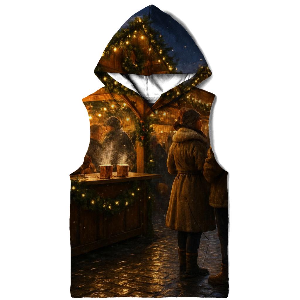 Christmas Market Lanterns Under Soft Starlight hoodie styles