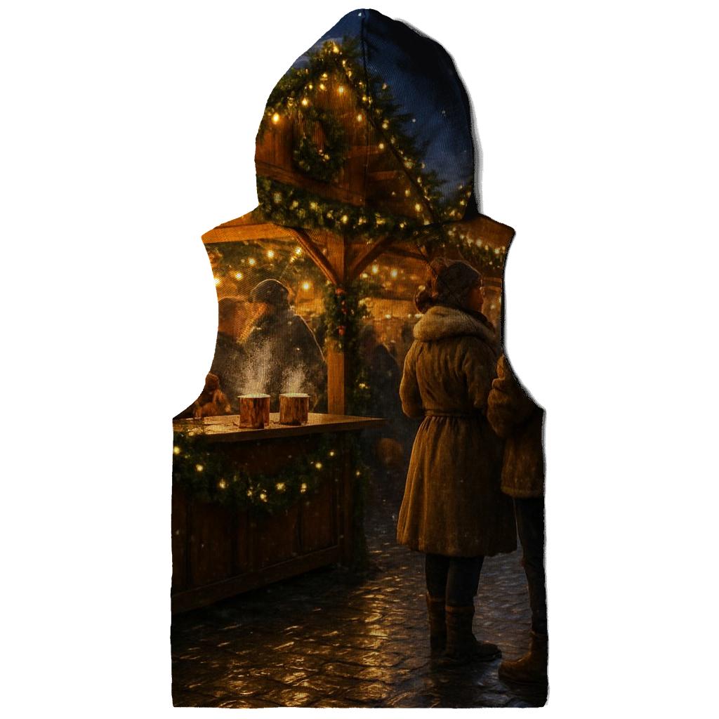 Christmas Market Lanterns Under Soft Starlight hoodie styles
