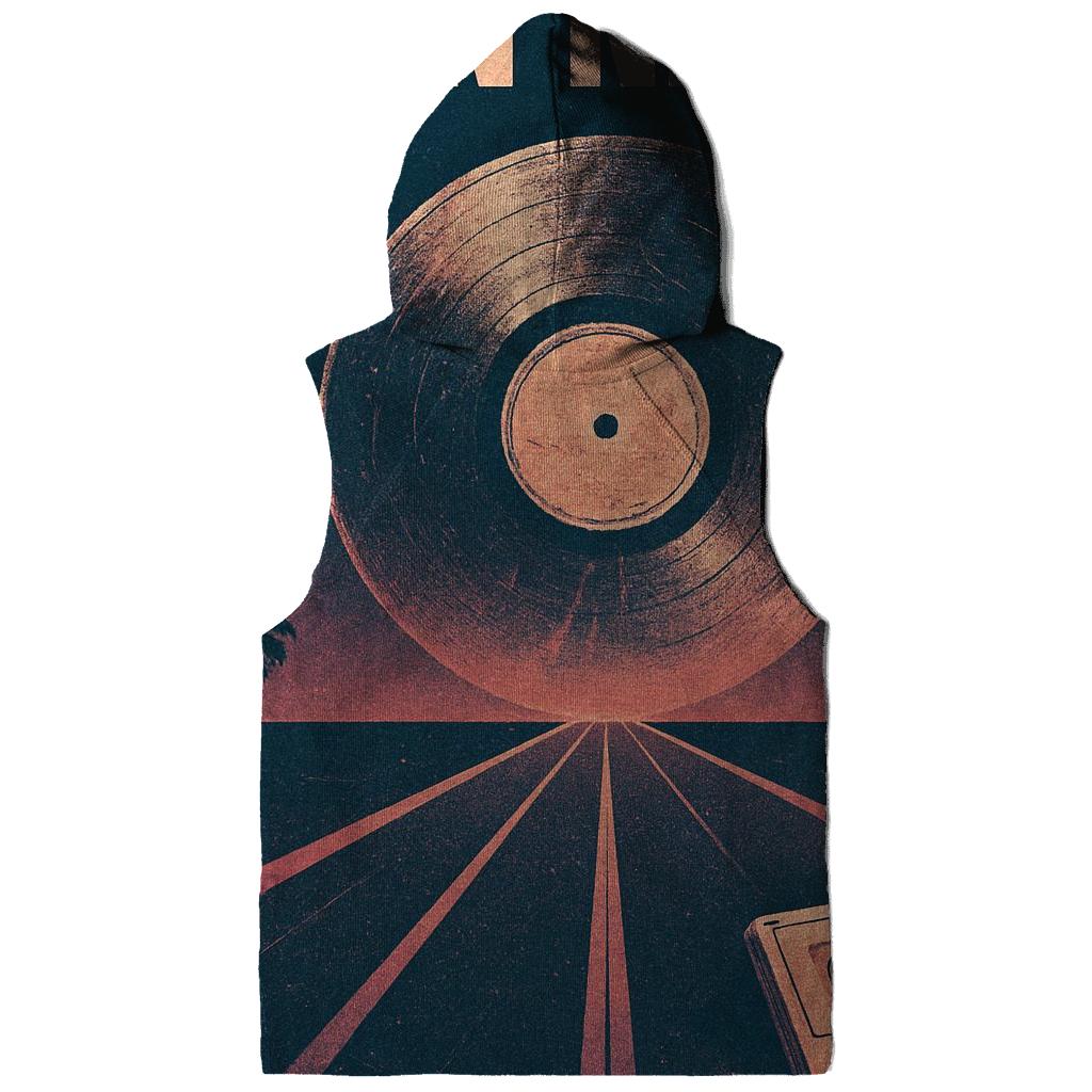 Worn Vinyl Night Drive Poster lightweight hoodies