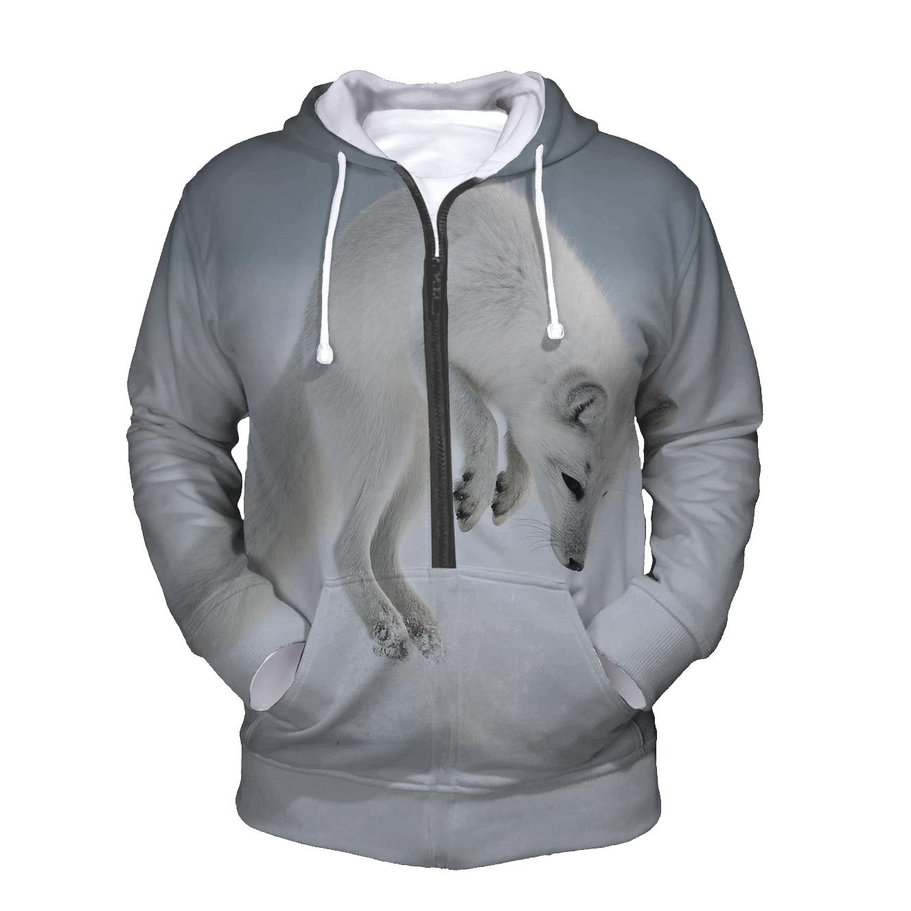 Frostline Forager Arctic Fox designer hoodies