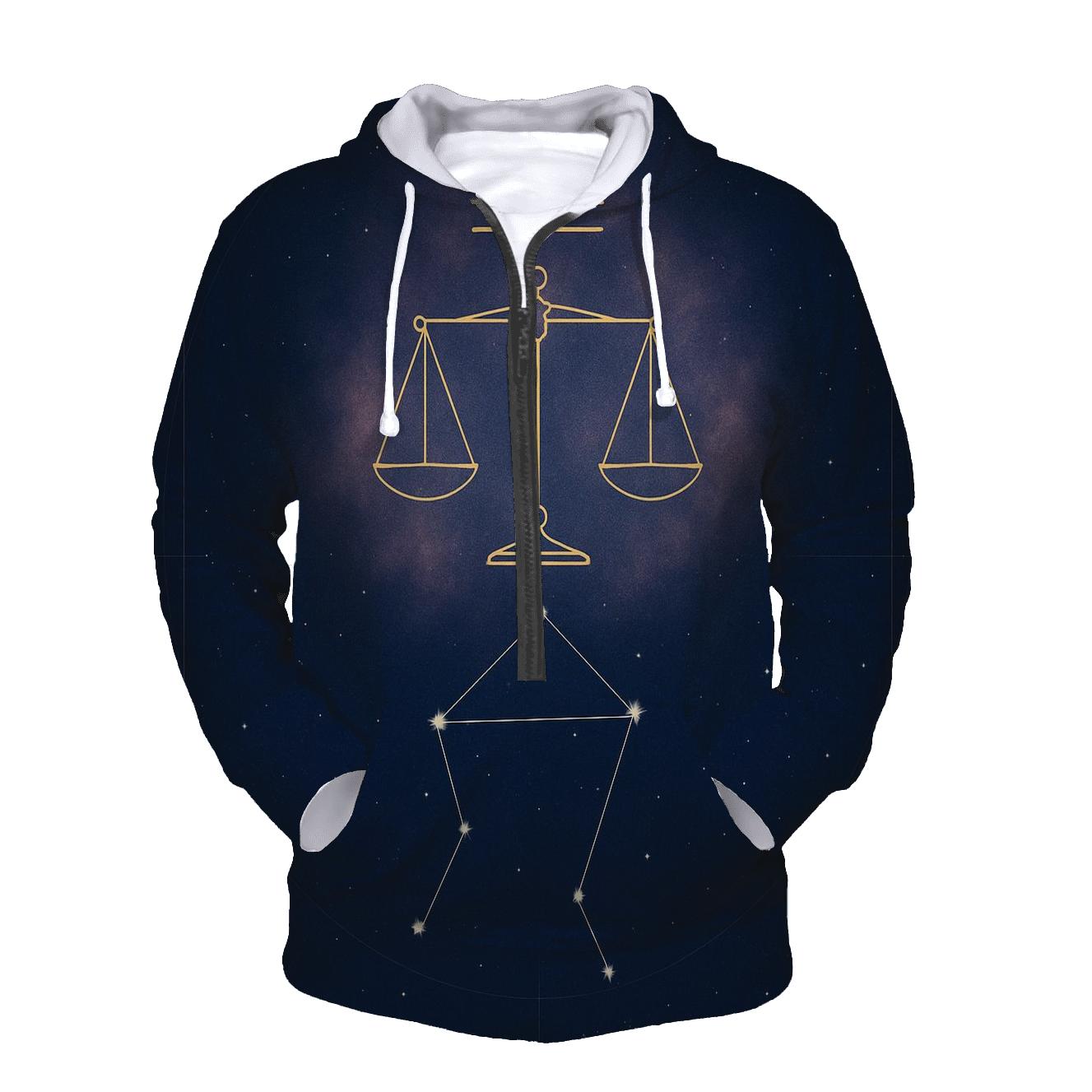 Libra Equinox Balance Star Chart heavyweight hoodies
