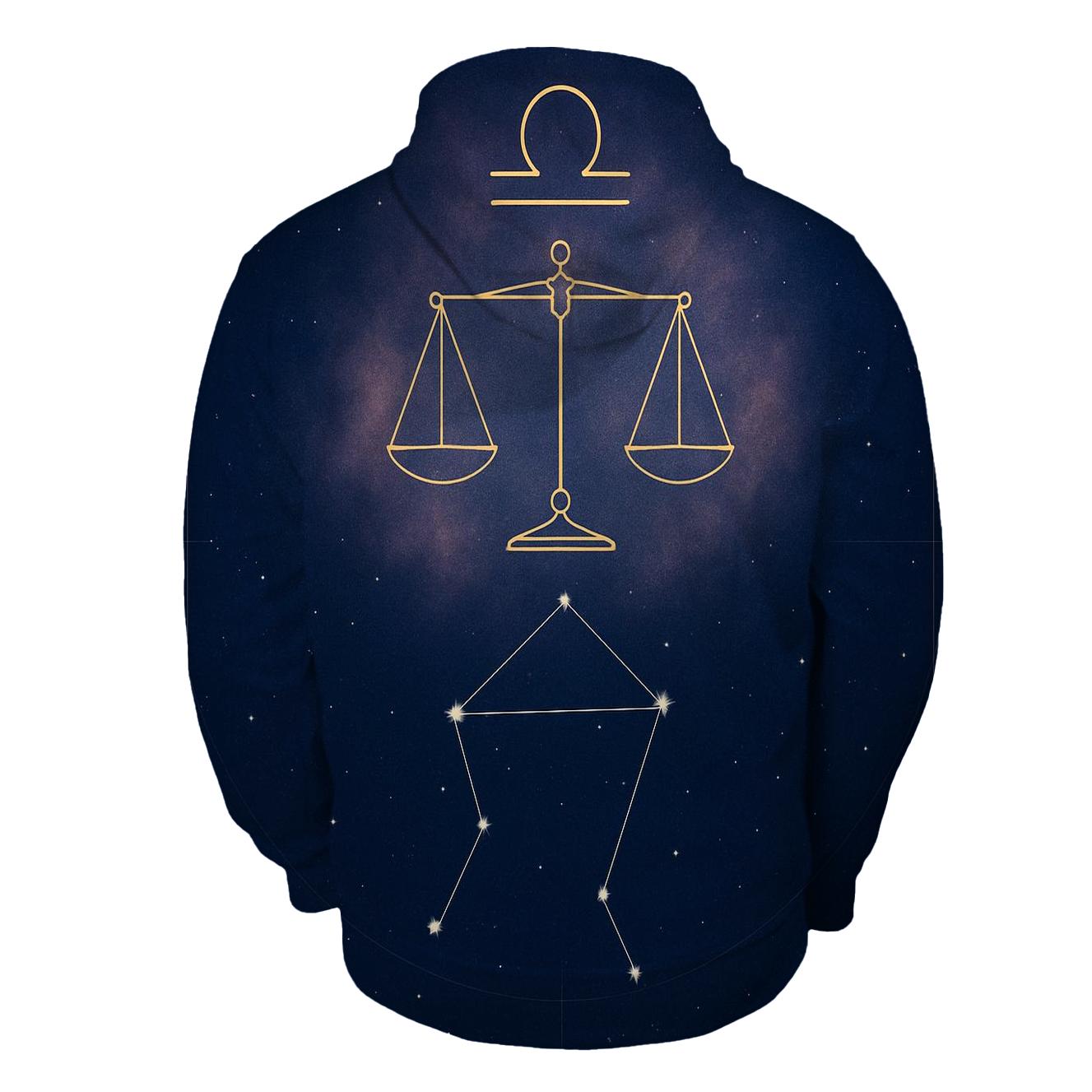 Libra Equinox Balance Star Chart heavyweight hoodies