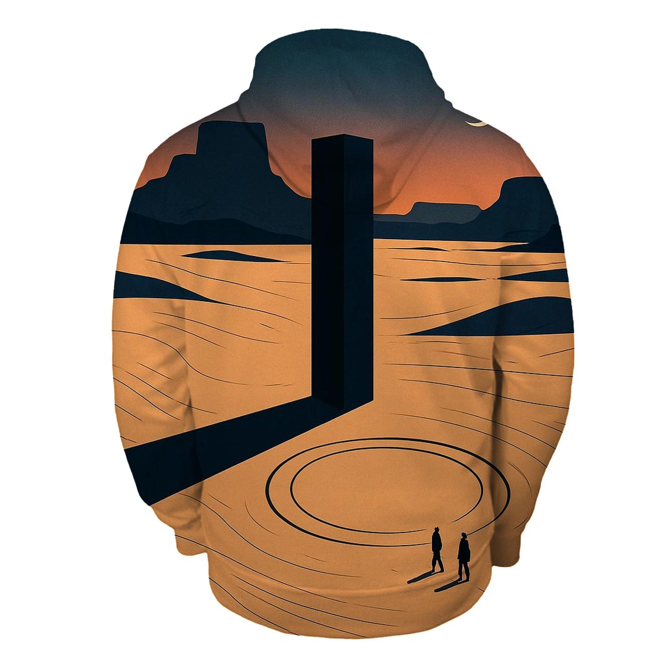 Desert Monolith Time Portal premium hoodies
