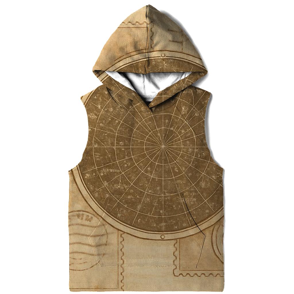 Antique Star Map Postcard Collage heavyweight hoodies