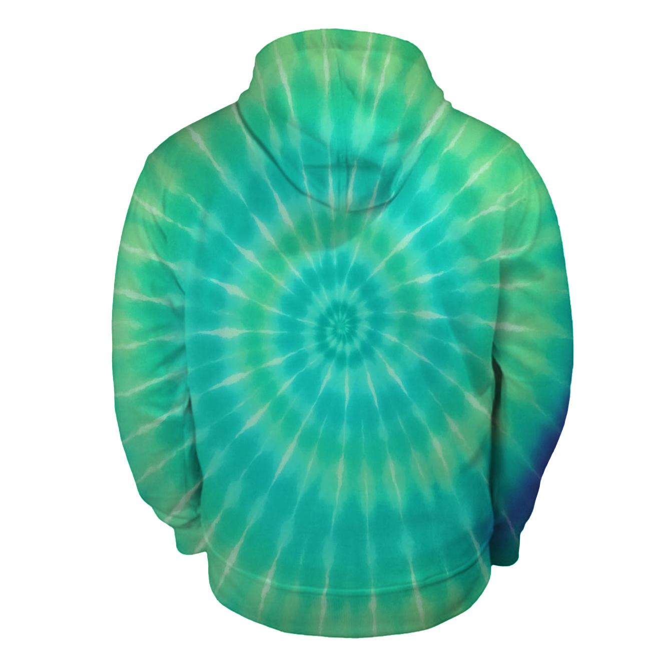 Aurora Spiral Overdye Vortex hoodie styles