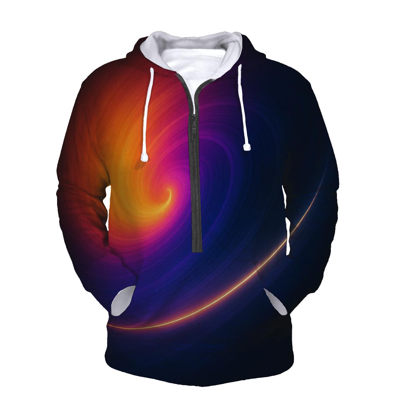 Solar Flare Ring Gradient lightweight hoodies