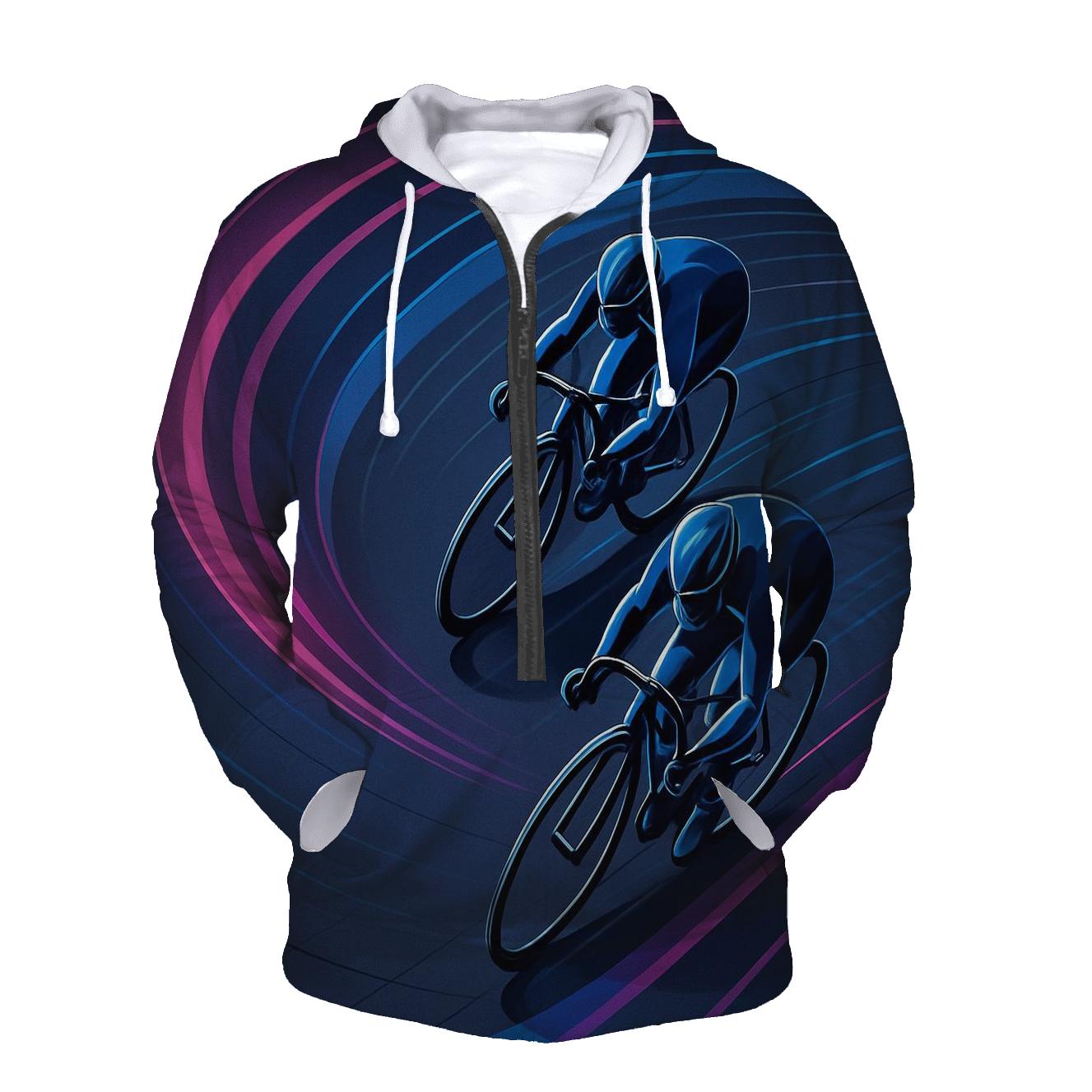 Neon Velodrome Night Pursuit lightweight hoodies