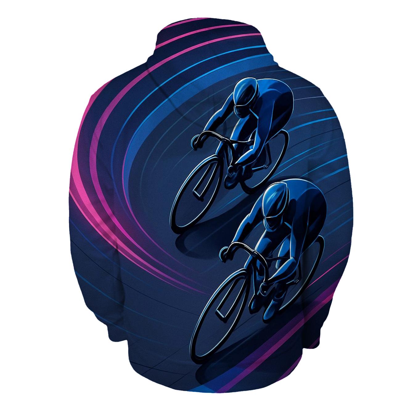 Neon Velodrome Night Pursuit lightweight hoodies