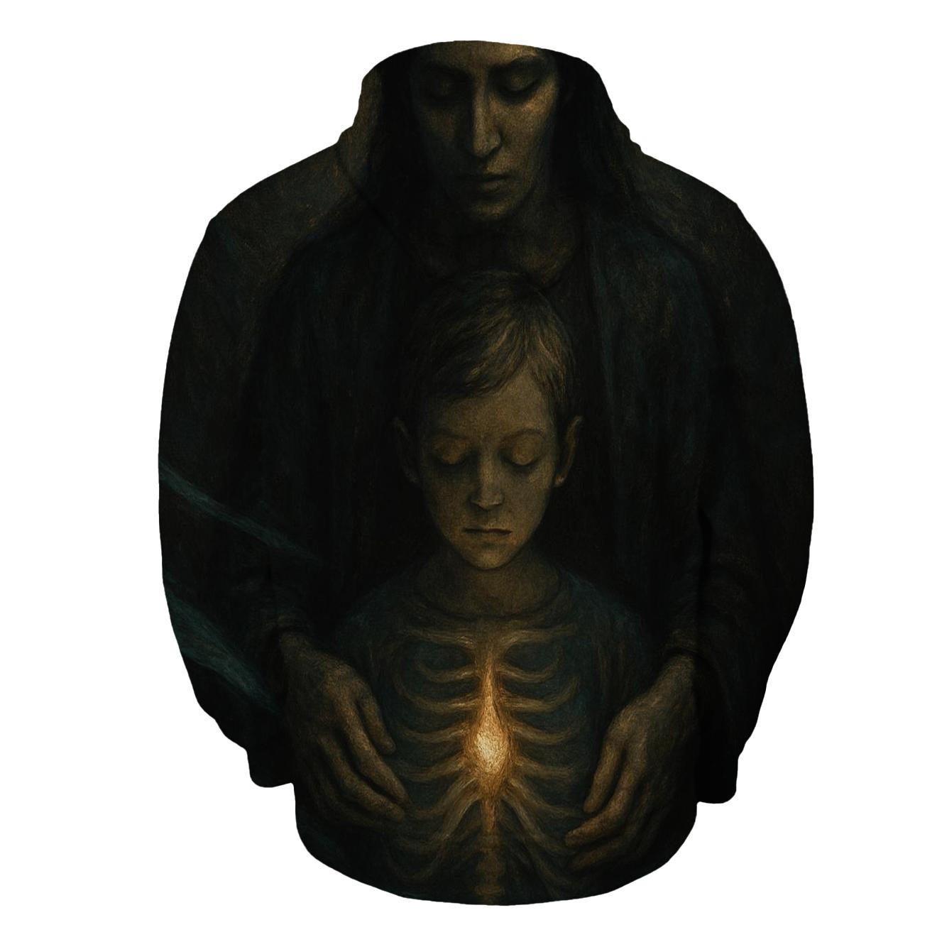 The Candle Within Your Ribs That She Shielded From The Wind zip-up hoodies
