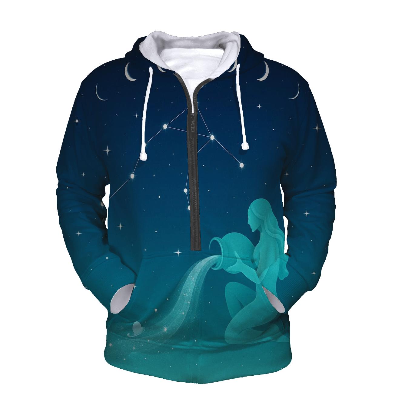 Aquarius Water Bearer Constellation Pour hoodie trends