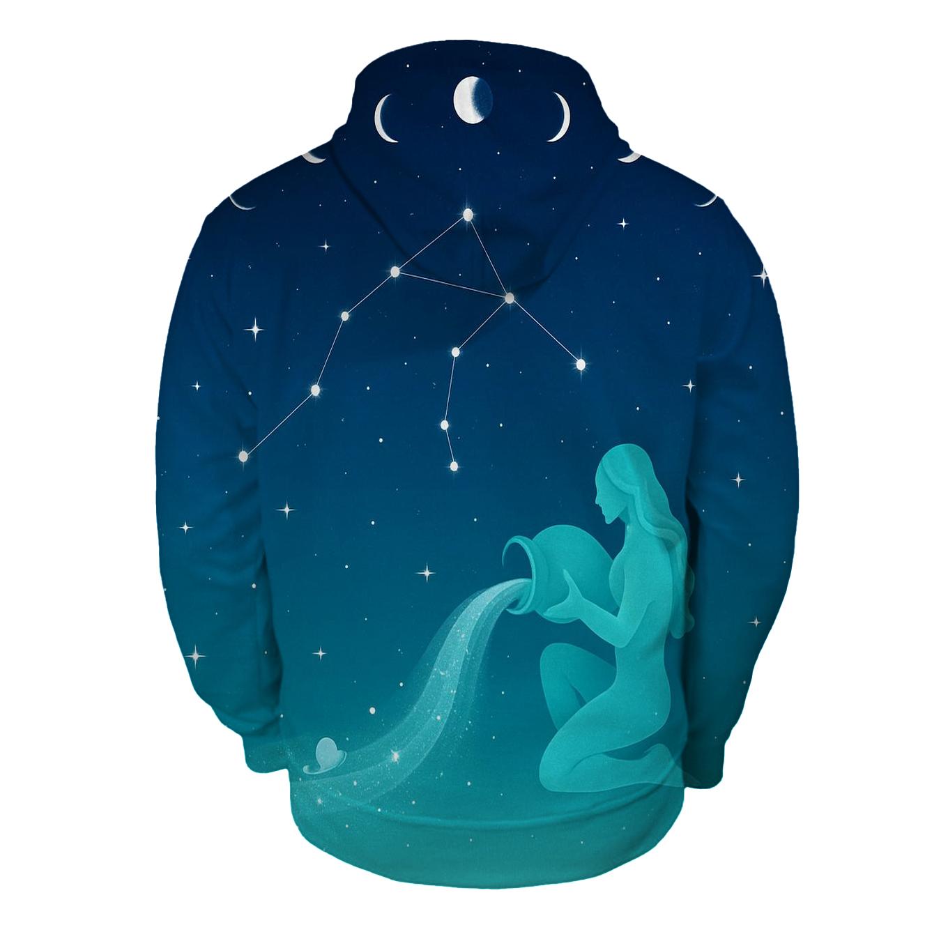Aquarius Water Bearer Constellation Pour hoodie trends