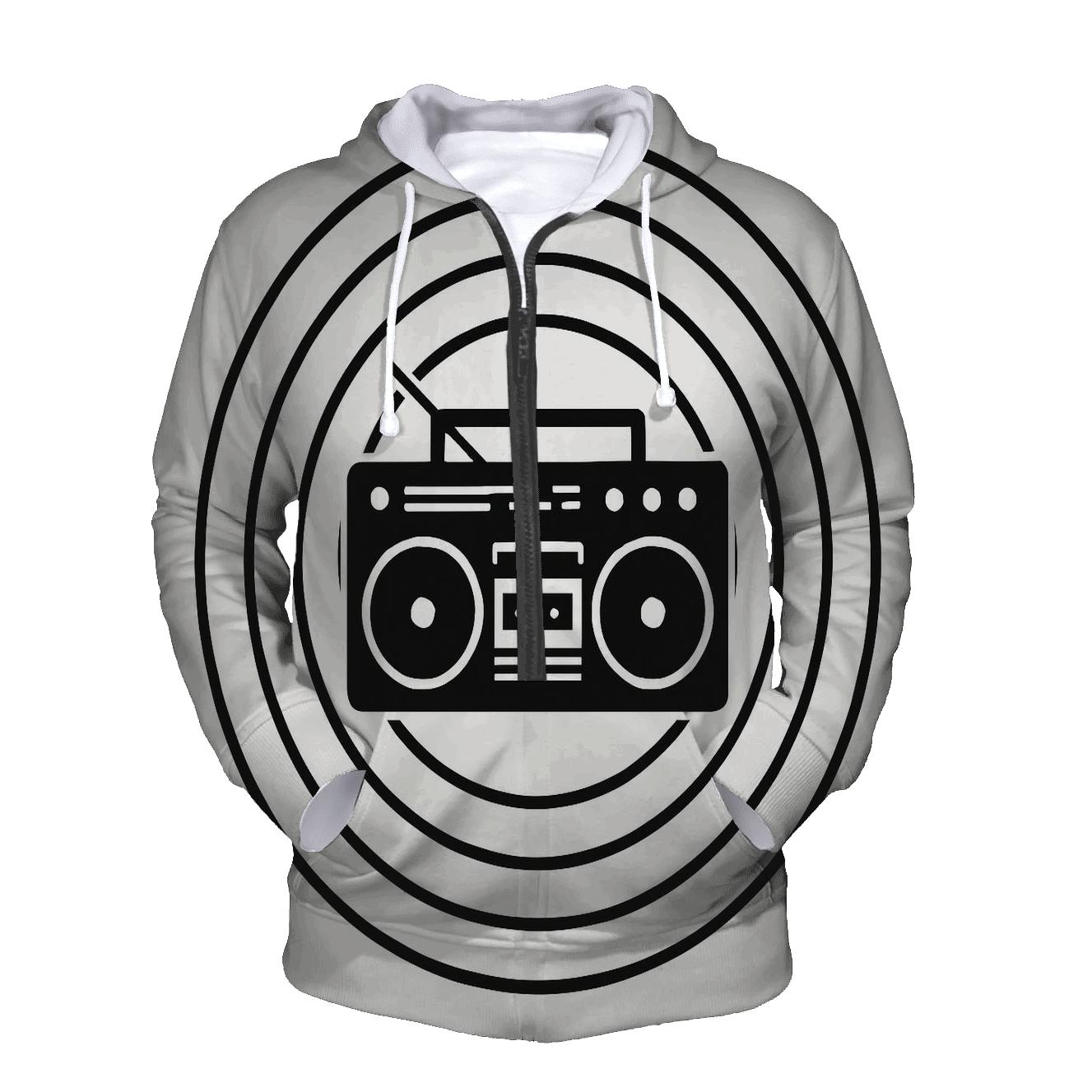 Monochrome Boombox Shadow Cast hoodies fashion