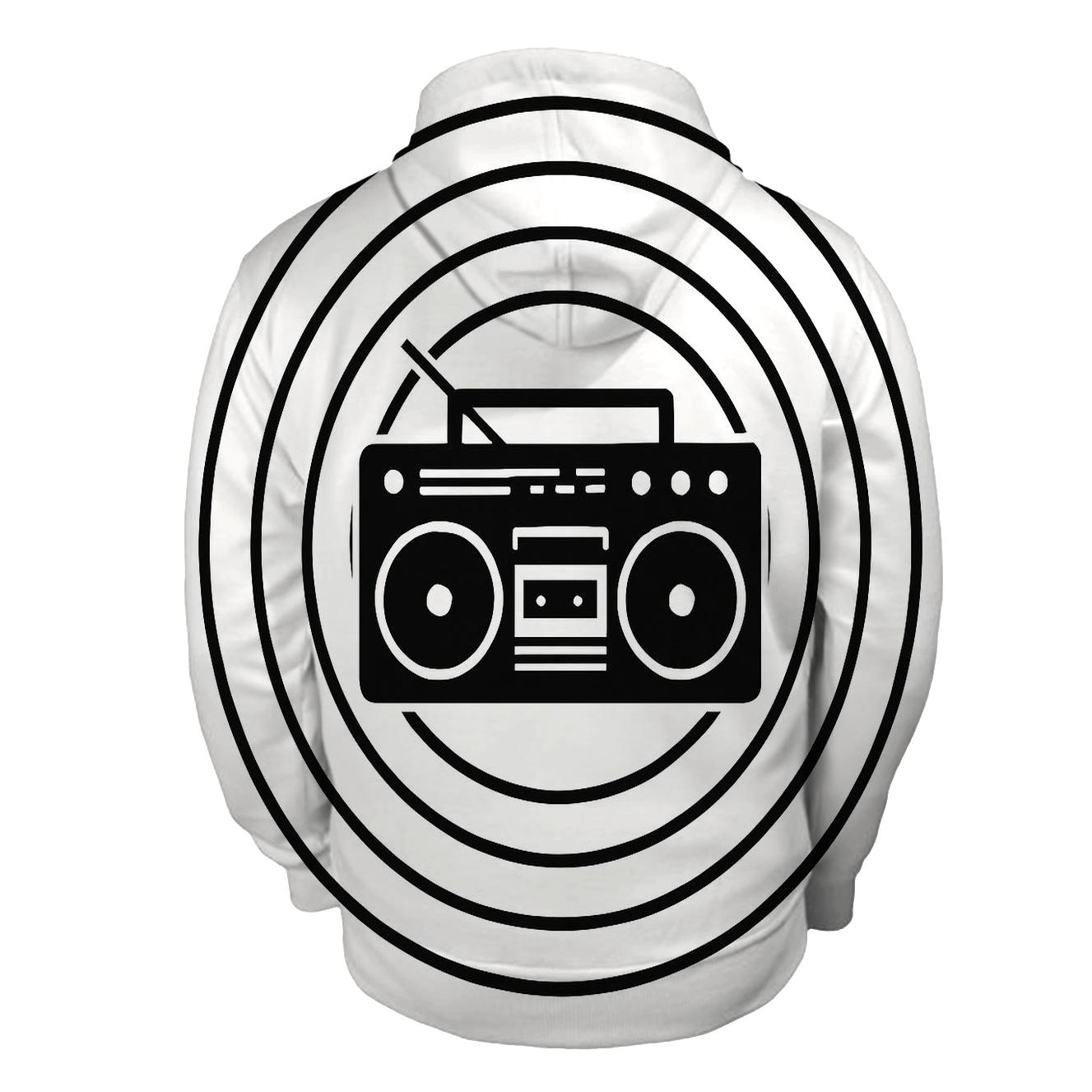 Monochrome Boombox Shadow Cast hoodies fashion
