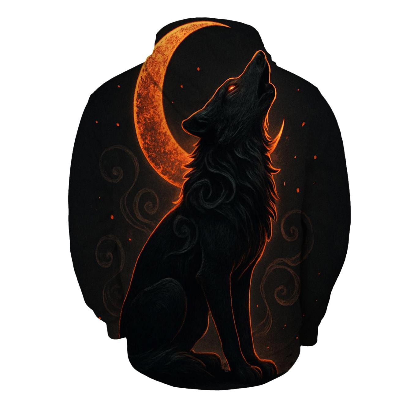 Crown Of The Ashen Moon zip-up hoodies