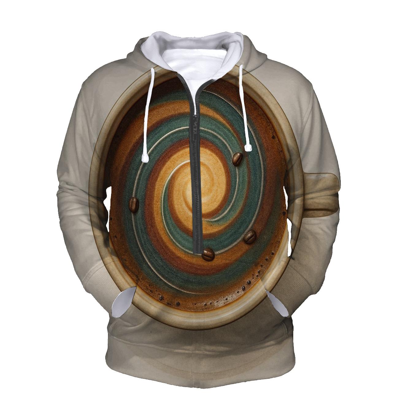 Latte Orbit Swirl hoodie styles