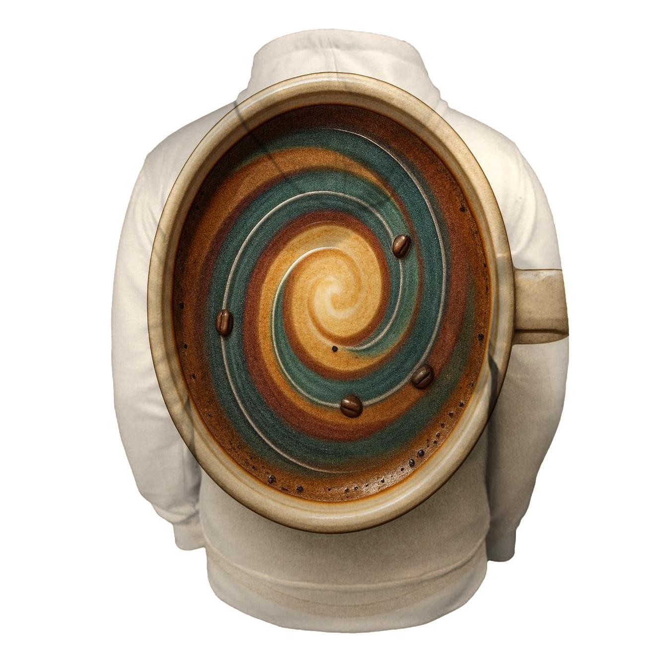 Latte Orbit Swirl hoodie styles