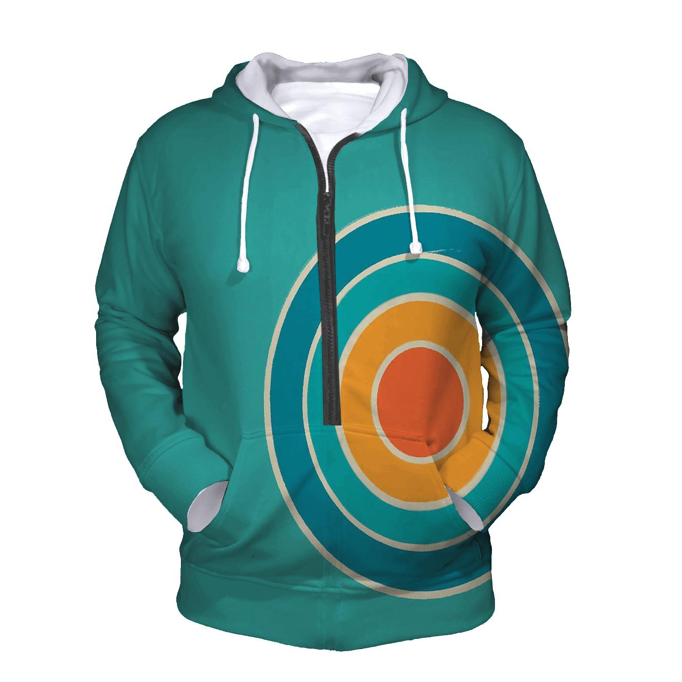 Binary Star Bullseye Offset Halo printed hoodies