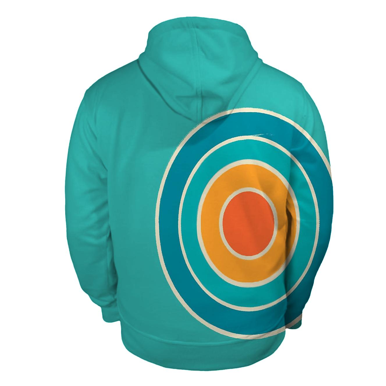Binary Star Bullseye Offset Halo printed hoodies