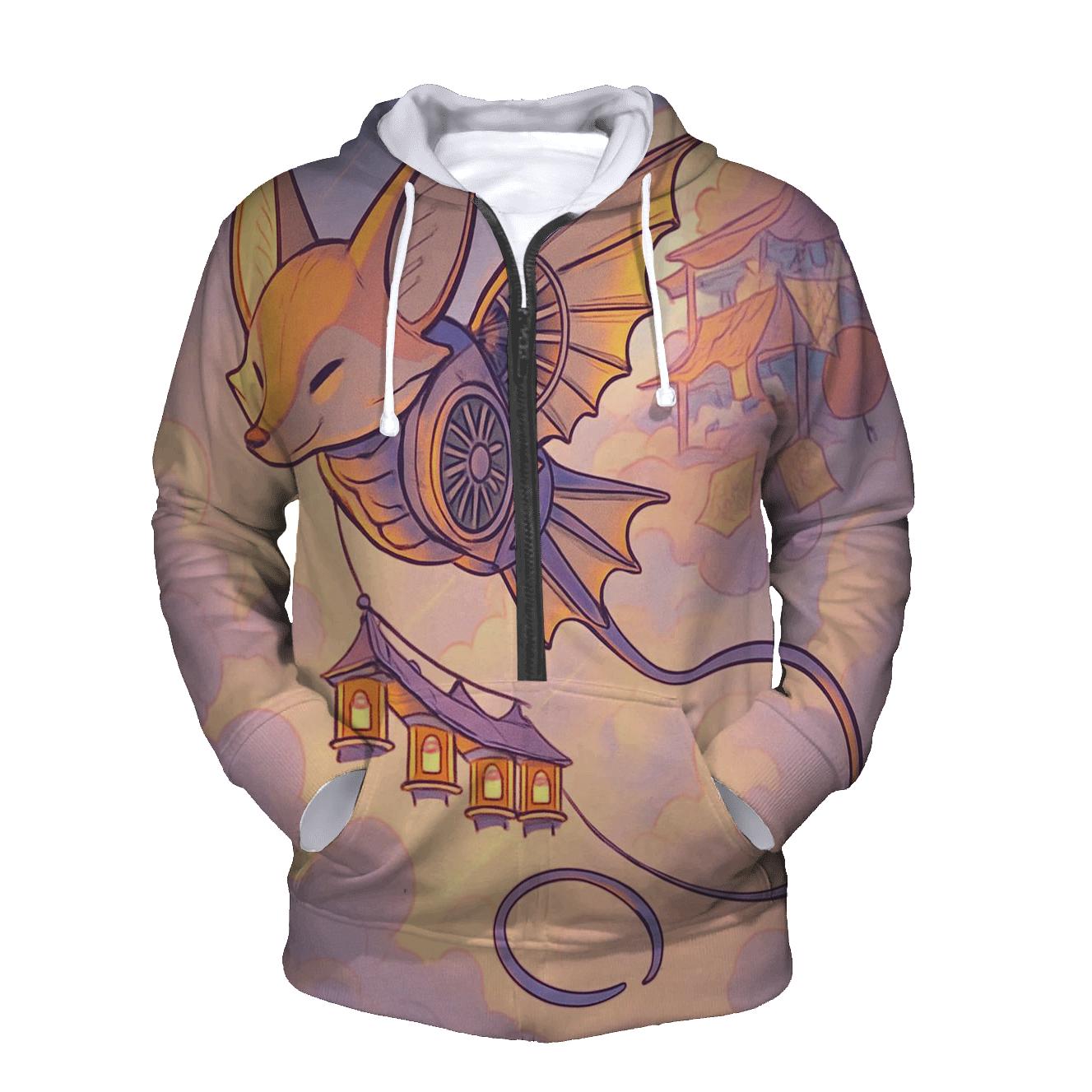 Kite Engine Over The Cloud Bazaar custom hoodies