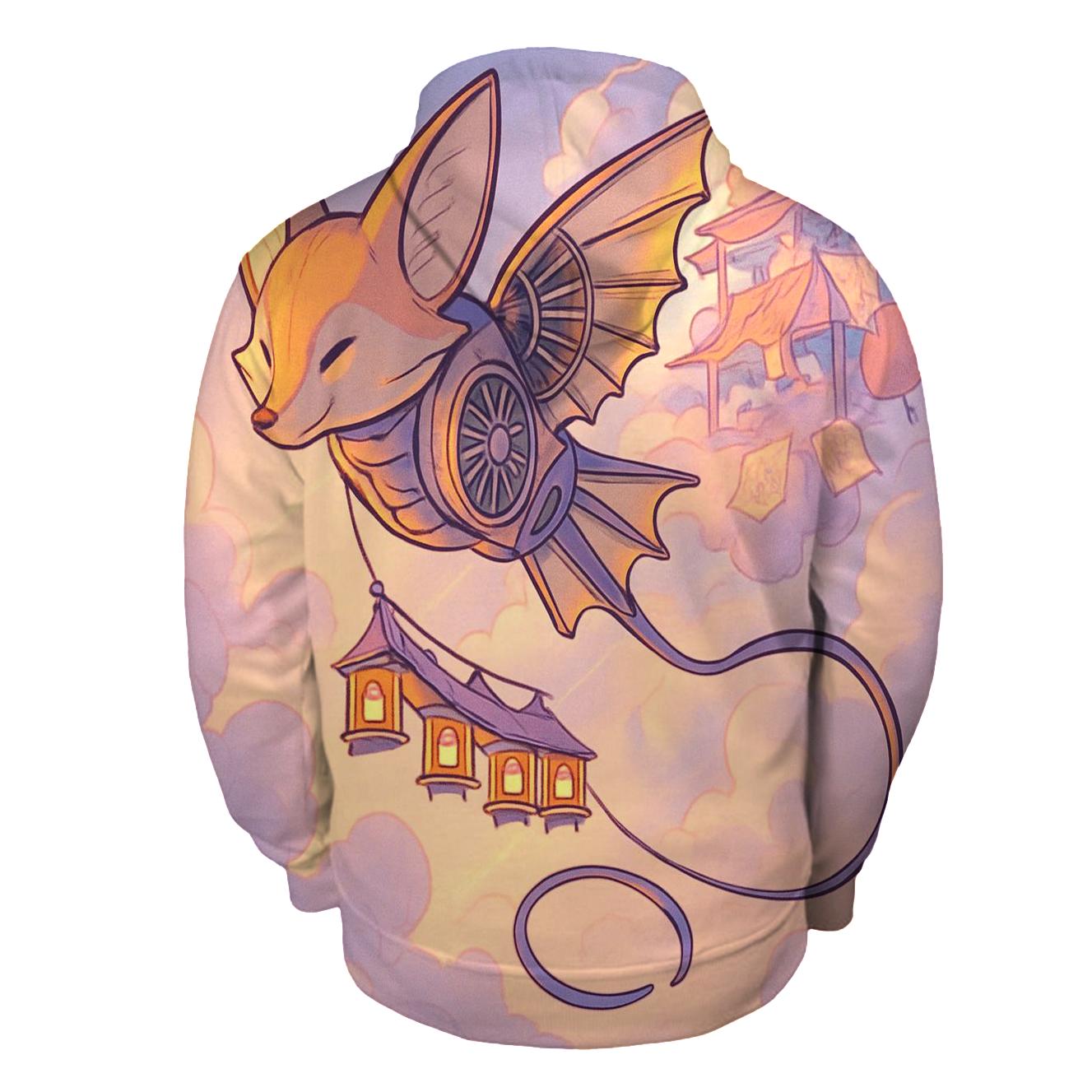 Kite Engine Over The Cloud Bazaar custom hoodies