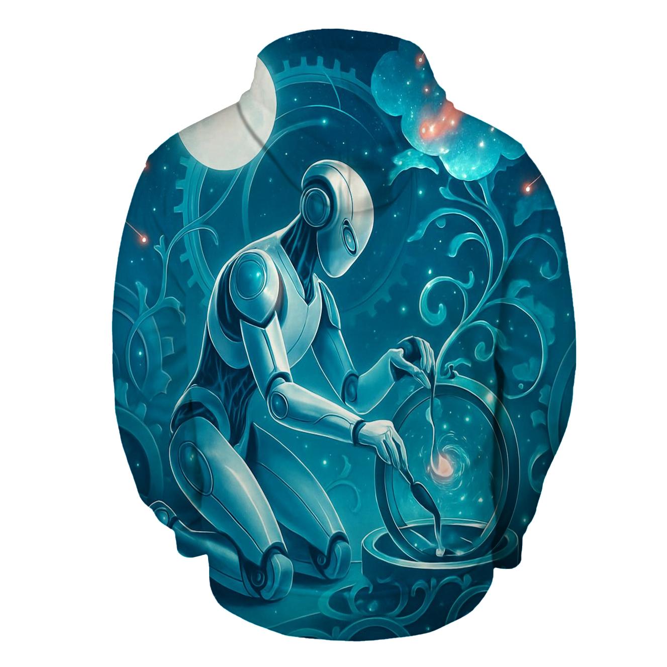 Clockwork Orbit Garden embroidered hoodies