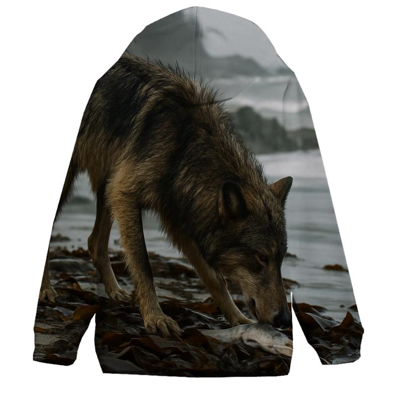 Coastal Wolf Kelp Forage premium hoodies