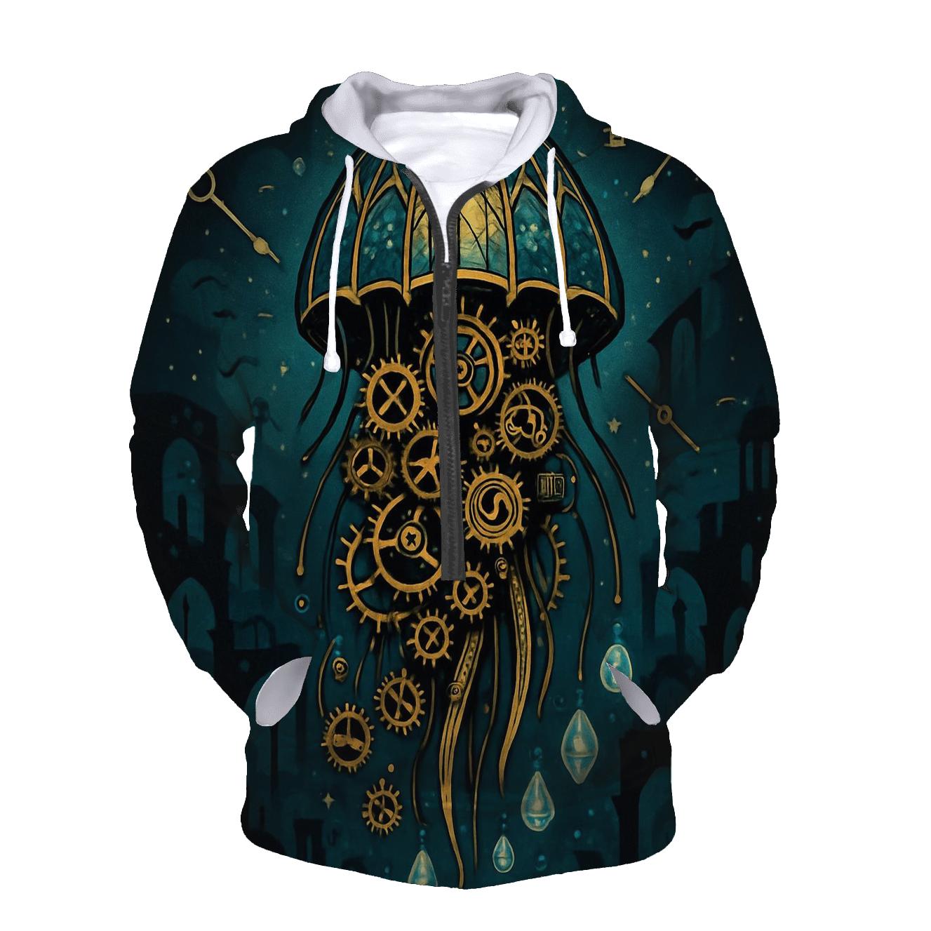 Clockwork Jellyfish Cathedral lightweight hoodies