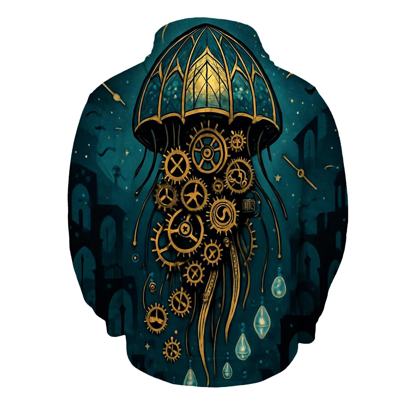 Clockwork Jellyfish Cathedral lightweight hoodies