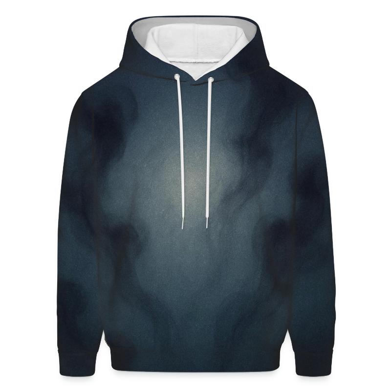 Moonlit Ink Diffusion embroidered hoodies