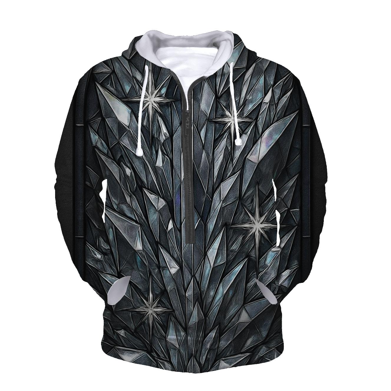Charcoal Prism Cathedral printed hoodies