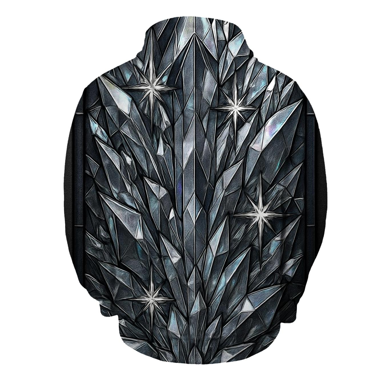 Charcoal Prism Cathedral printed hoodies