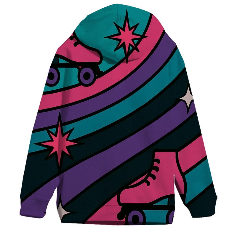 Roller Rink Neon Lanes hoodie trends