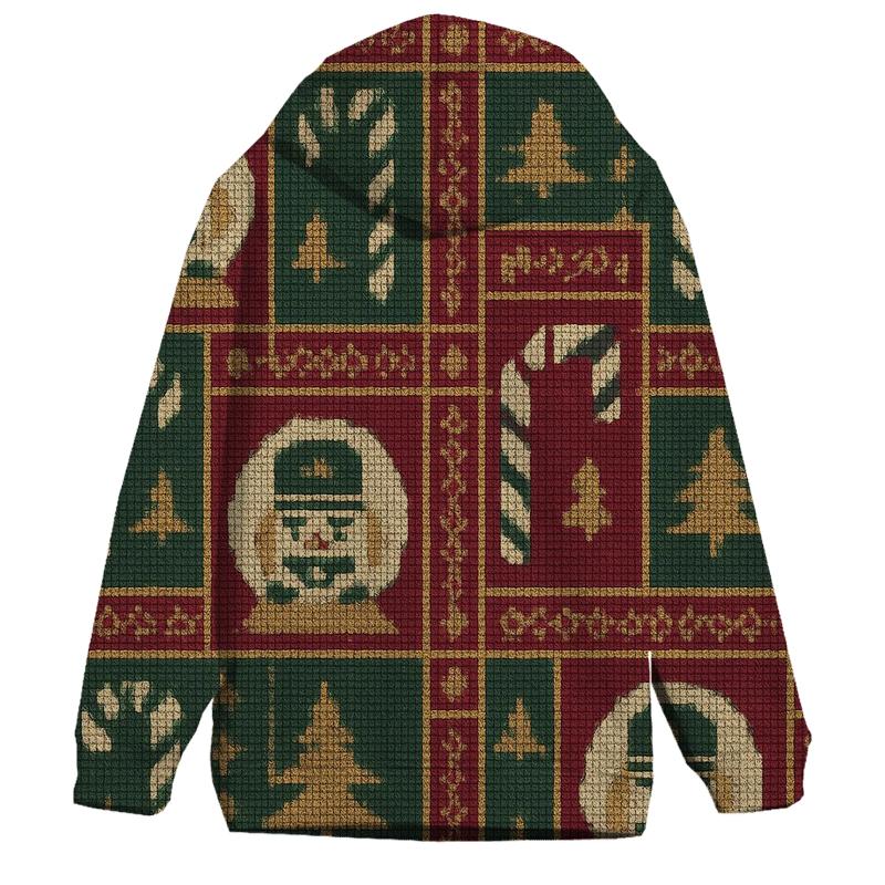 Nutcracker Snow Globe Panel Quilt Design custom hoodies