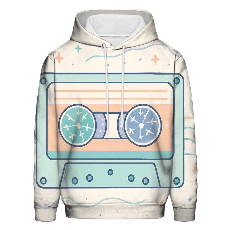 Cassette Constellation Map zip-up hoodies