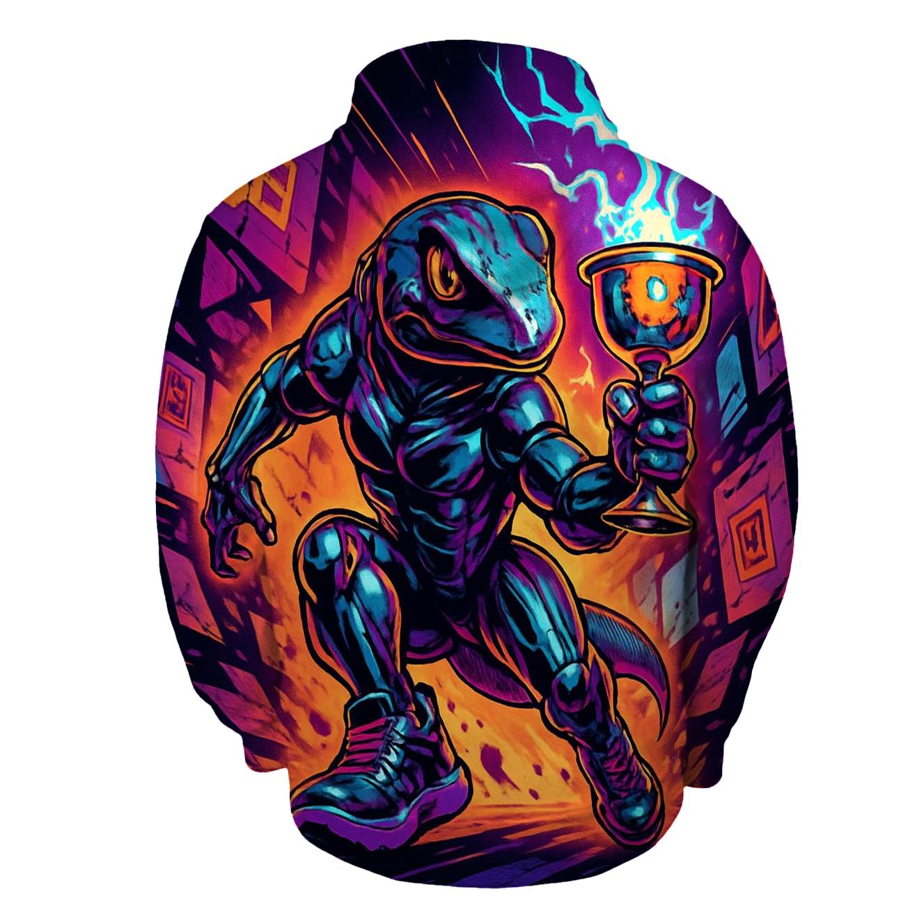 Neon Lizard Grail Runner heavyweight hoodies