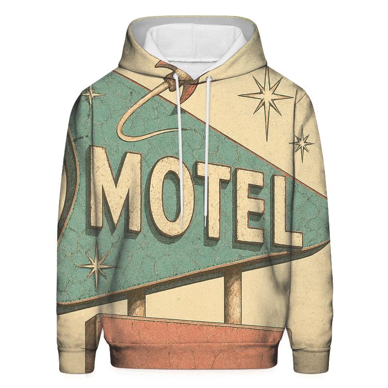Faded Space Age Motel Sign hoodie designs